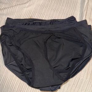 Womens Black period swim bottoms